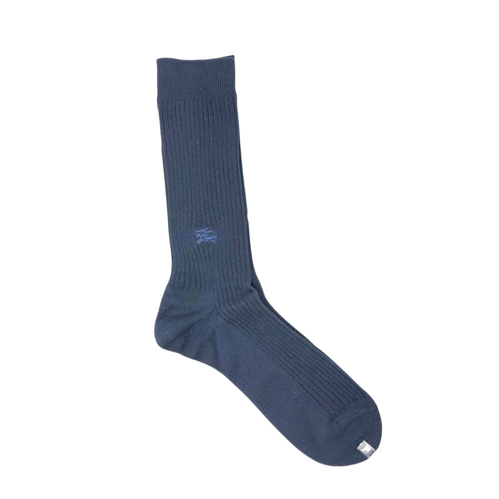 Burberry Navy Blue Dress Socks